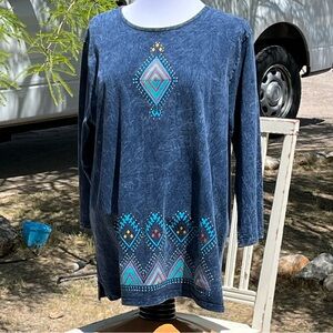 Sabaku ArtWear Protective Patterns Long Sleeve Top, XL, 100% Cotton, USA Made